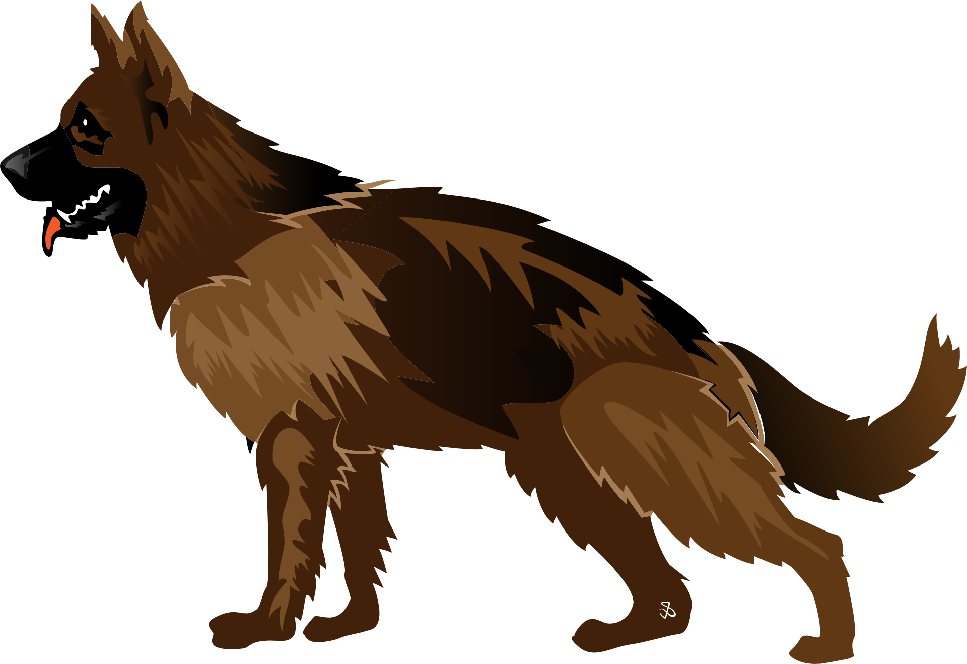 free clipart of german shepherd dogs - photo #39